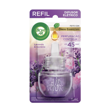 Purificador de Ar Elétrico Bom Ar 16ml - Doces Dias de Lavanda - Refil