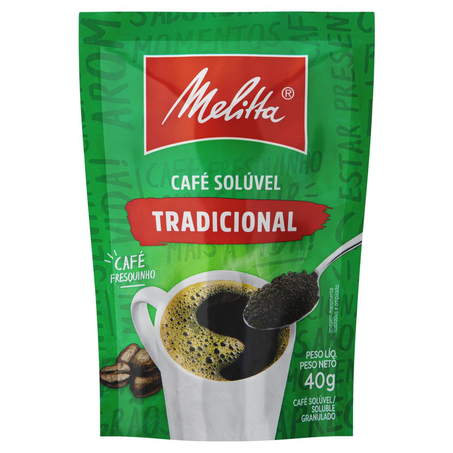 Café-solúvel Melitta 40g - Tradicional - Sachê