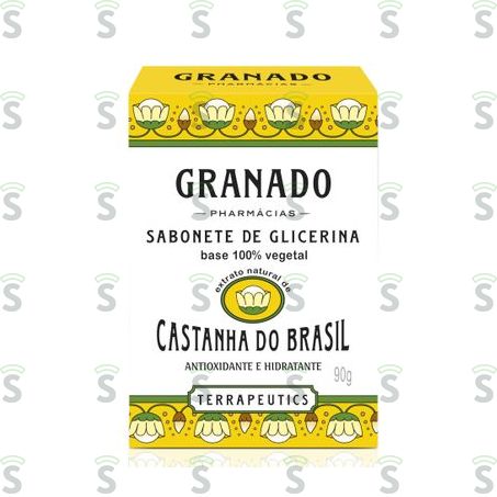  Sabonete Barra de Glicerina  Granado Castanha-do-brasil Terrapeutics Caixa 90gr