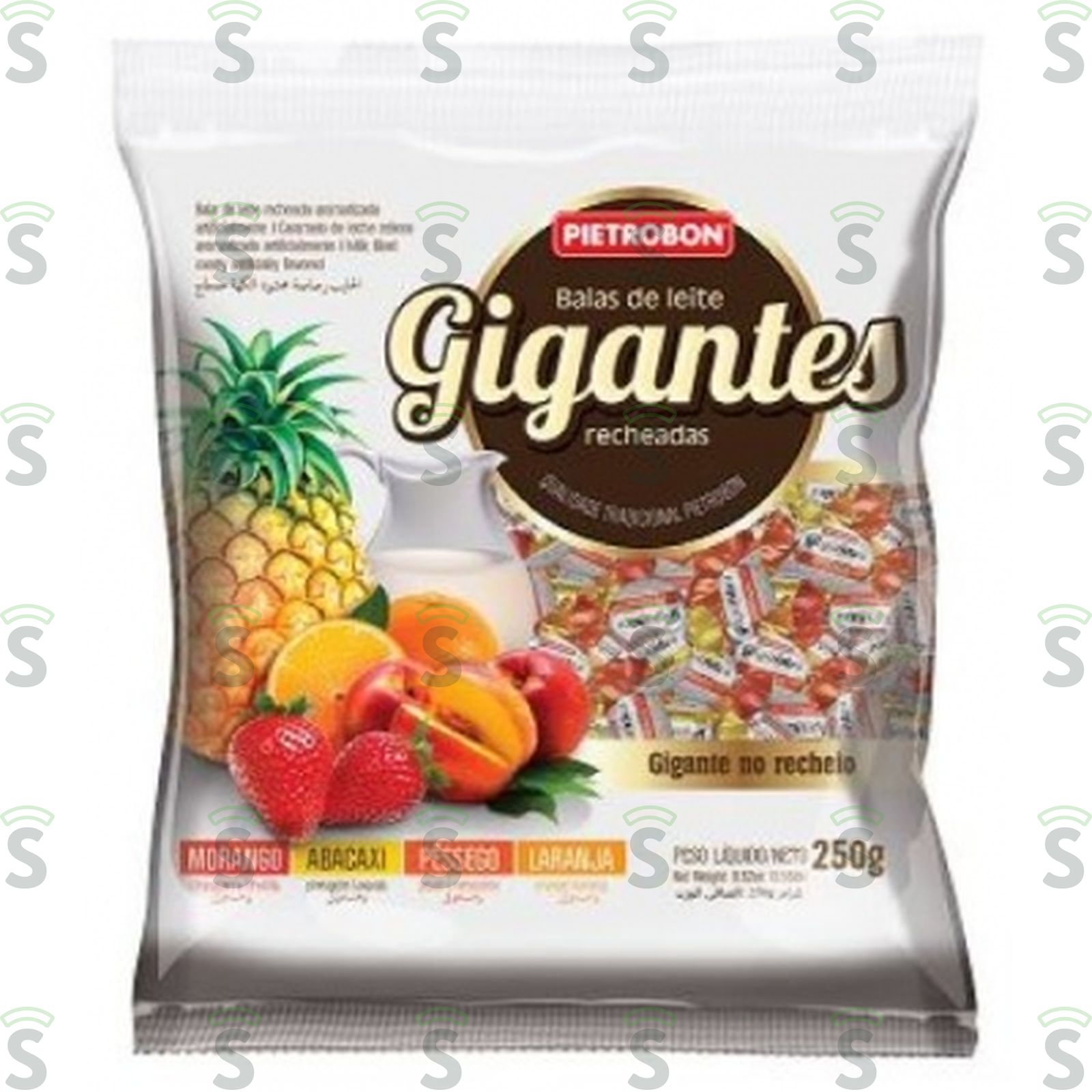 Bala Recheada Gigante Sortida Pietrobon 250G