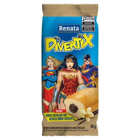 Bolinho Renata 40g - Liga da Justiça - Baunilia