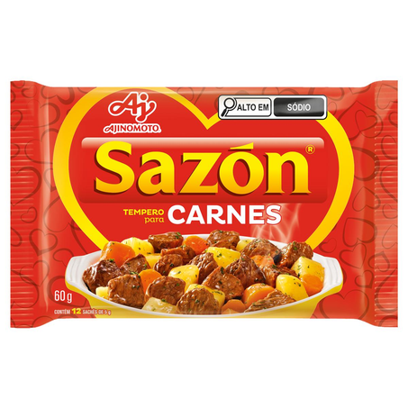 Tempero Sazón 60g - Carnes