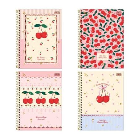 Caderno tilibra brochura amarena 80f