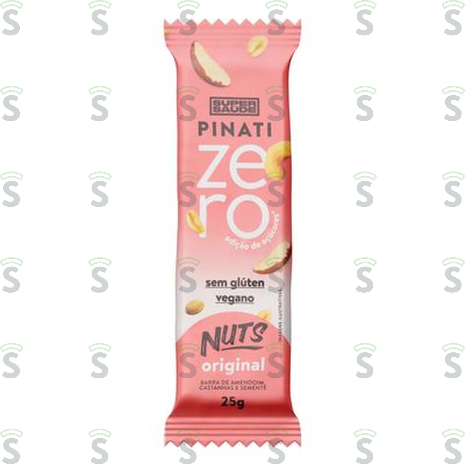 Barra de Nuts Original Super Saúde Pinati Zero Pacote 25G