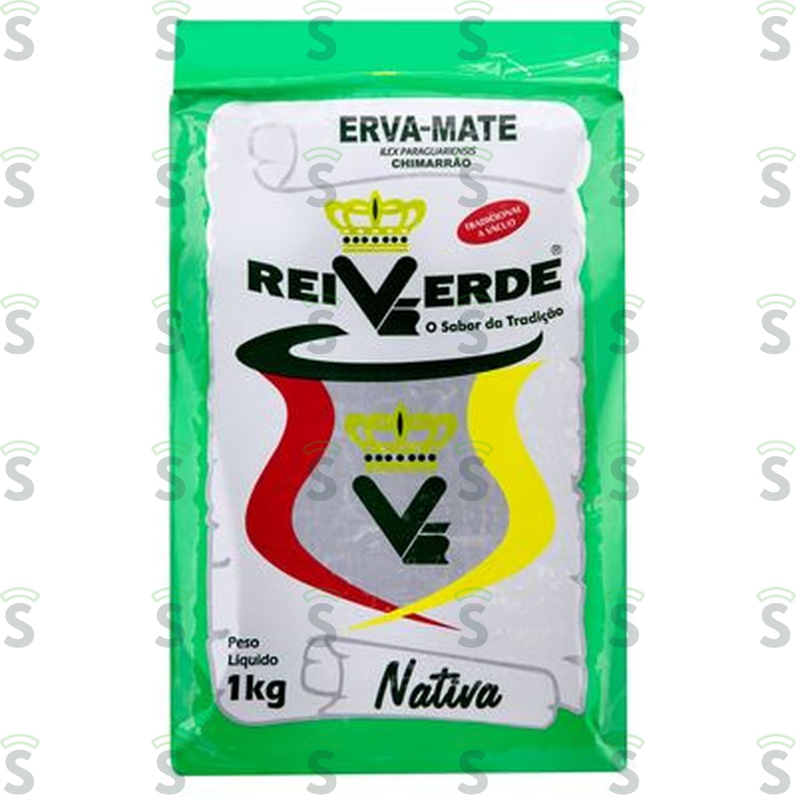 Erva Mate Chimarrão Rei Verde Nativa Pacote 1kg