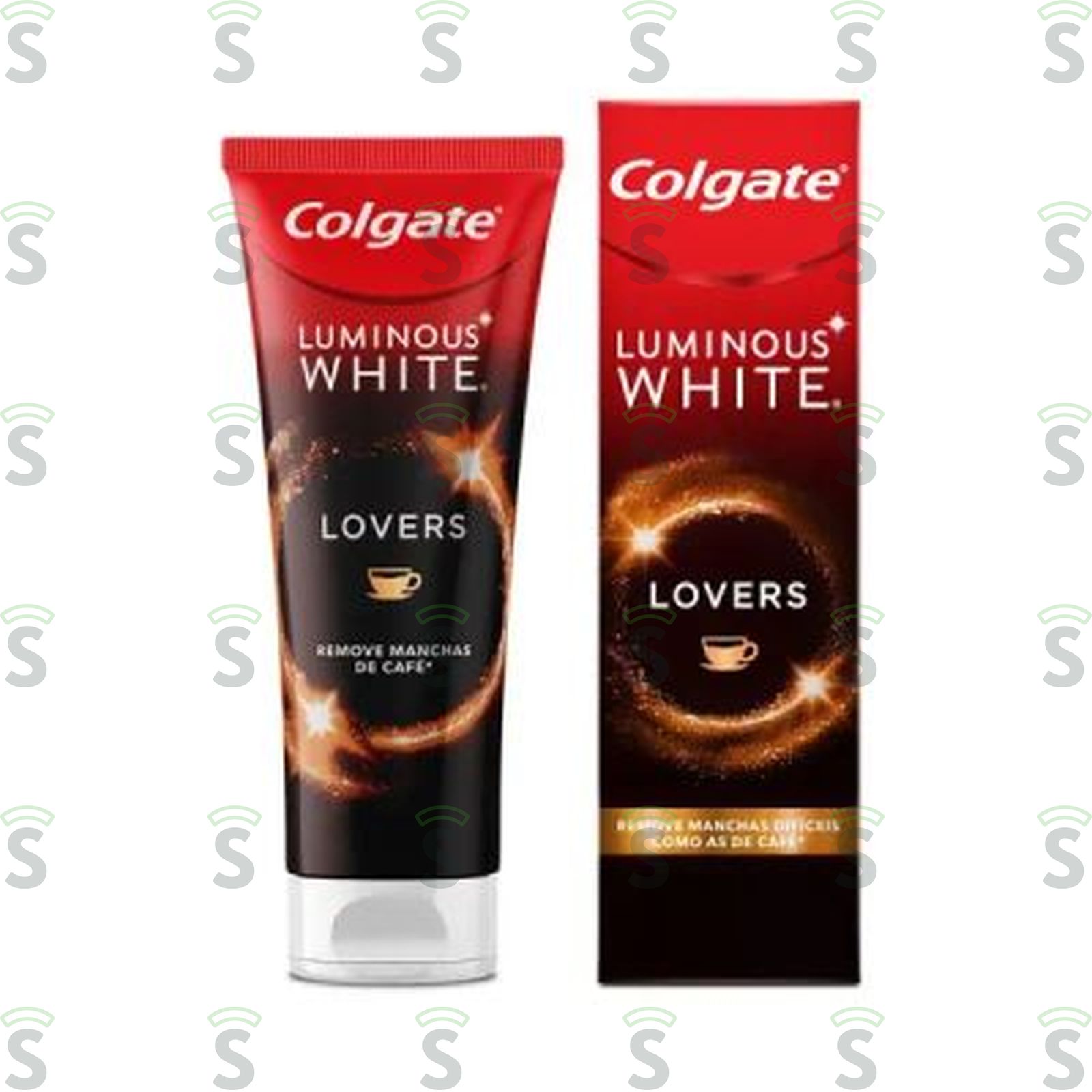 Creme Dental Branqueador Fresh Mint Colgate Luminous White Lovers Caixa 70G