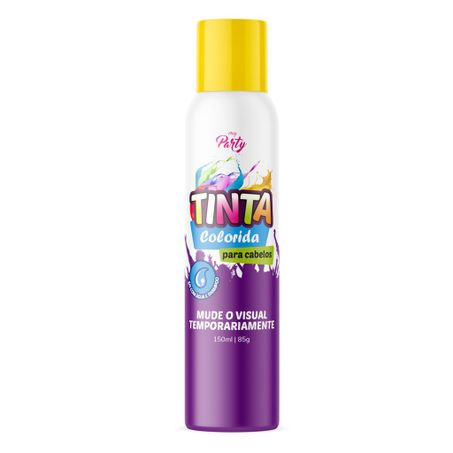 Tinta spray cabelo mood amarelo bra 150ml