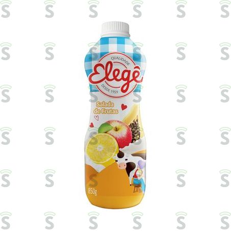  Bebida Láctea Elegê Sabor Salada de Frutas Embalagem 900g