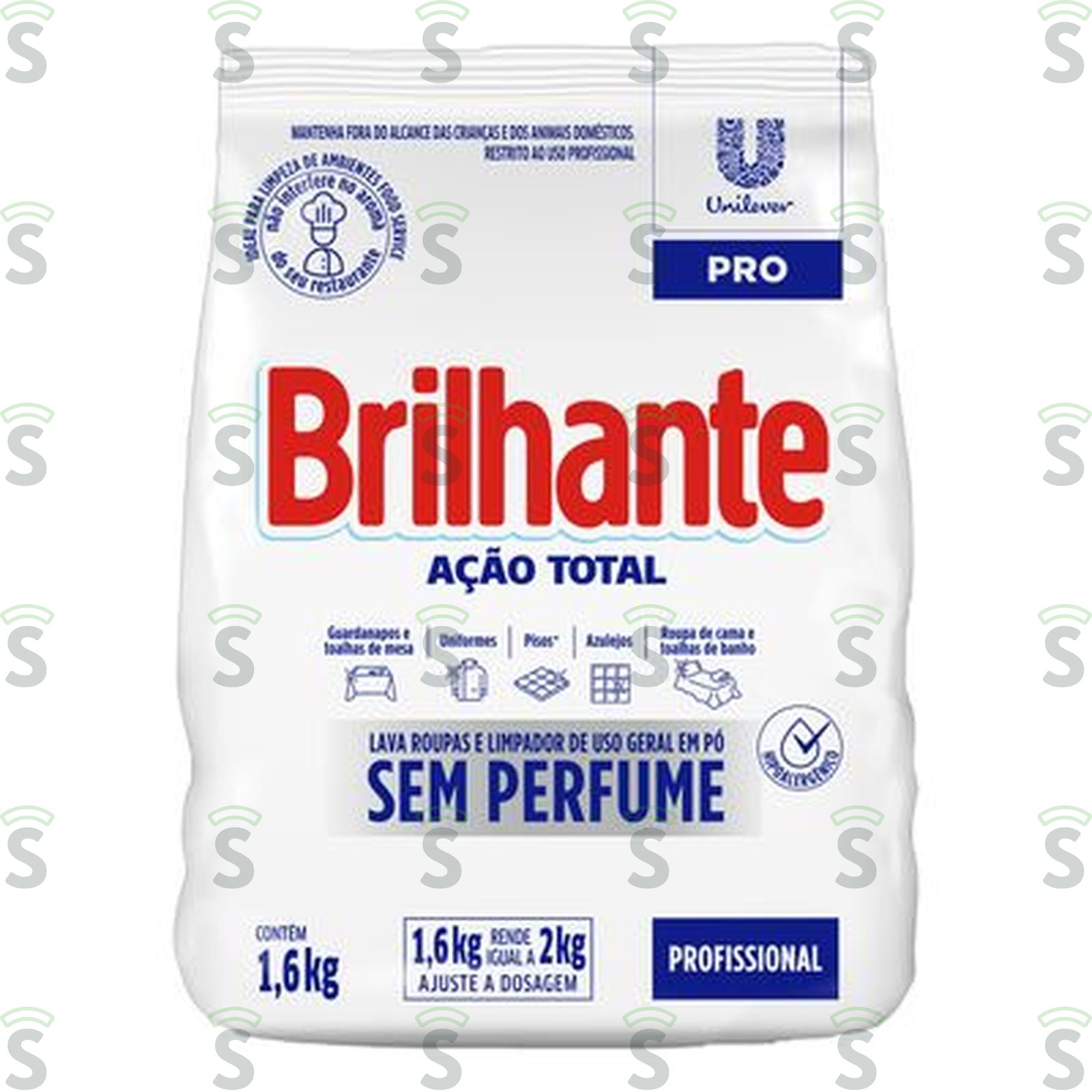 Lava Roupa Brilhante Ação Total 1.6KG