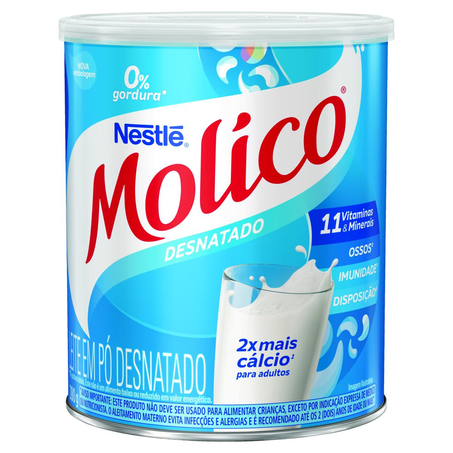 Leite em Pó Molico 280g - Desnatado - Lata