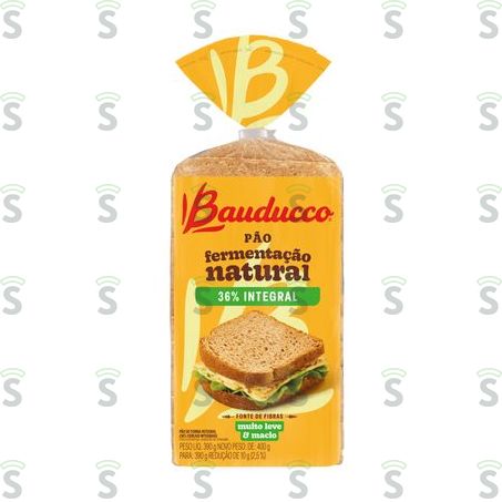  Pão de Forma Integral Bauducco Pacote 390g
