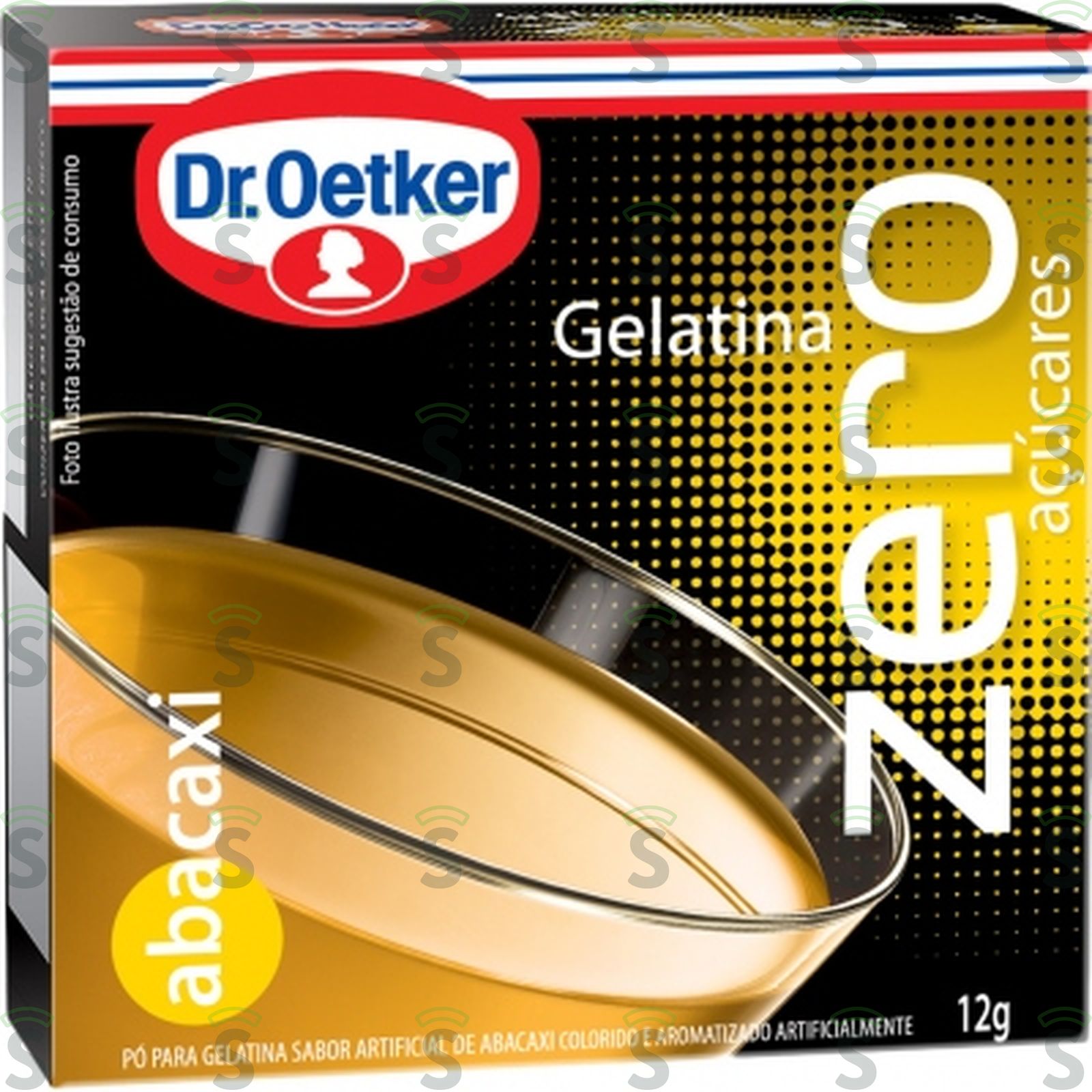 Gelatina oetker zero abacaxi 12g