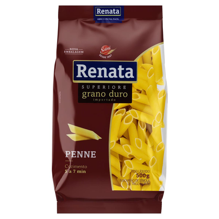 Massa Grano Duro Renata 500g - Penne