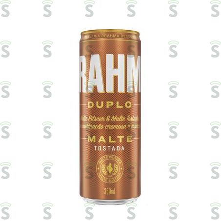  Cerveja Pilsner Brahma Duplo Malte Tostada Lata 350ml