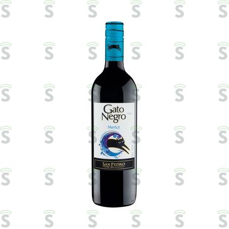  Vinho Tinto Chileno Gato Negro Merlot Garrafa 750ml