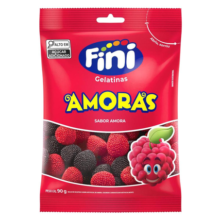Bala Fini 90g - Gelatina - Amoras