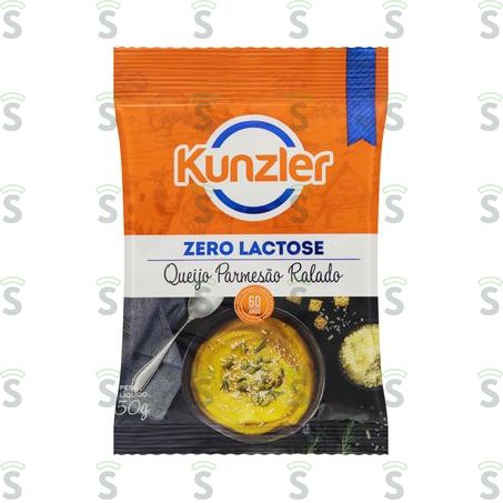  Queijo Ralado Kunzler Zero Lactose Embalagem 50g