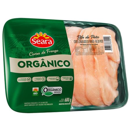 Filé de peito orgânico congelado seara