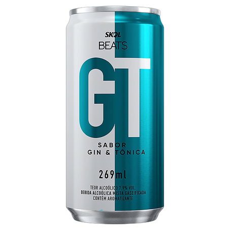Bebida Mista Skol Beats 269ml - Gin & Tônica - Lata