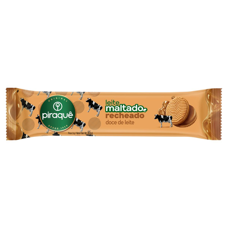 Biscoito Piraquê 85g - Maltado Doce de Leite
