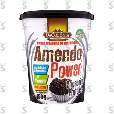  Pasta de Amendoim Dacolônia Amendopower Brigadeiro 450g