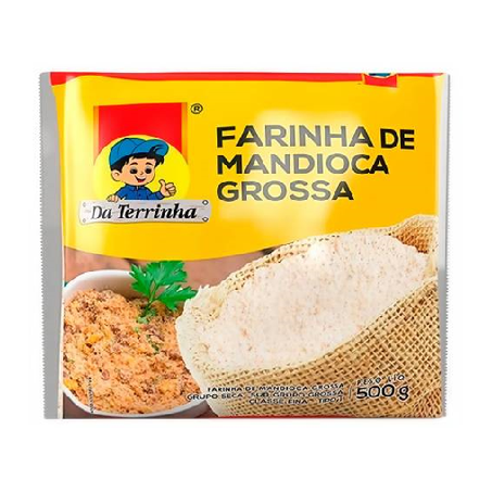 Farinha De Mandioca Grossa Da Terinha 500g