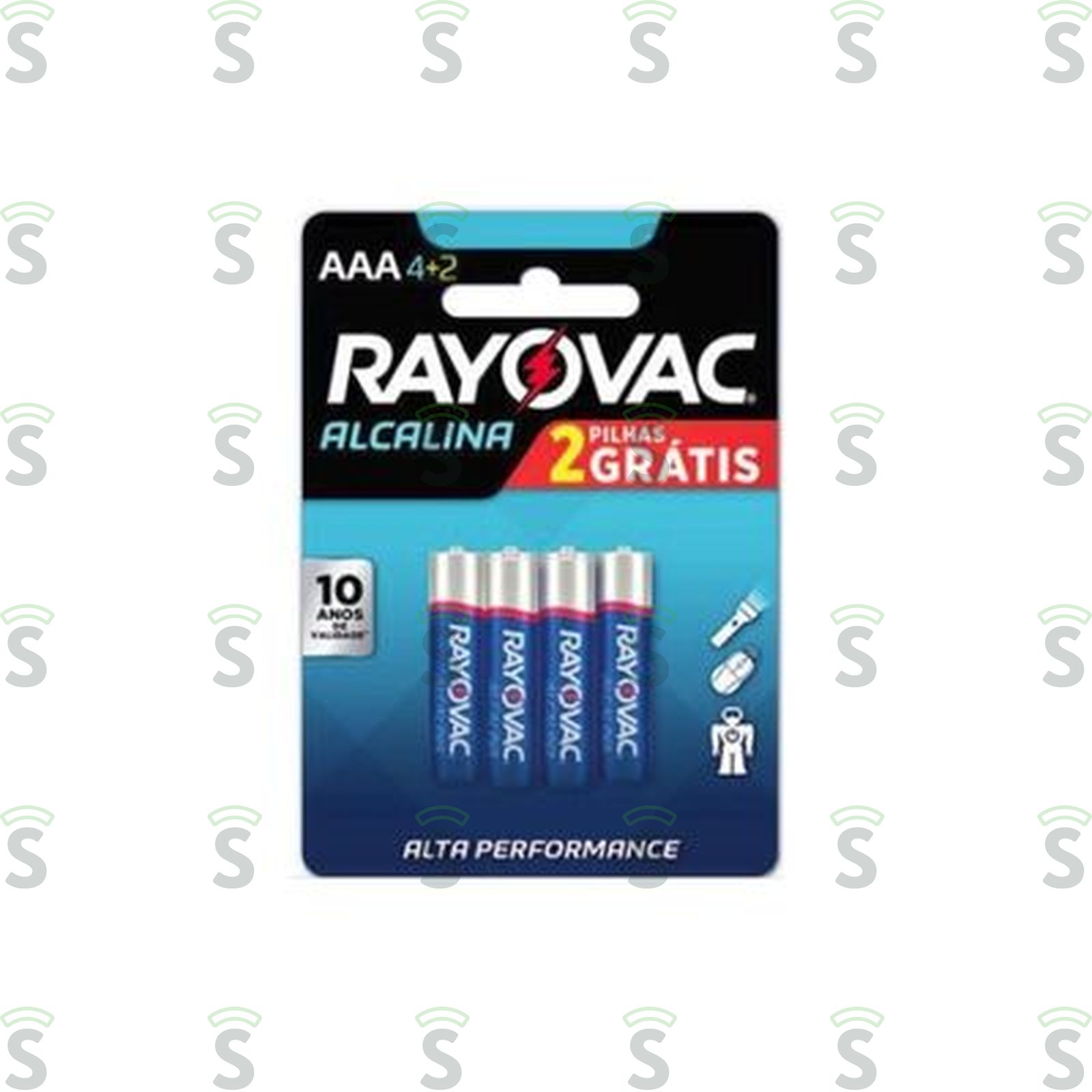 Rayovac-pilha alcalina palito c/4+2 grts