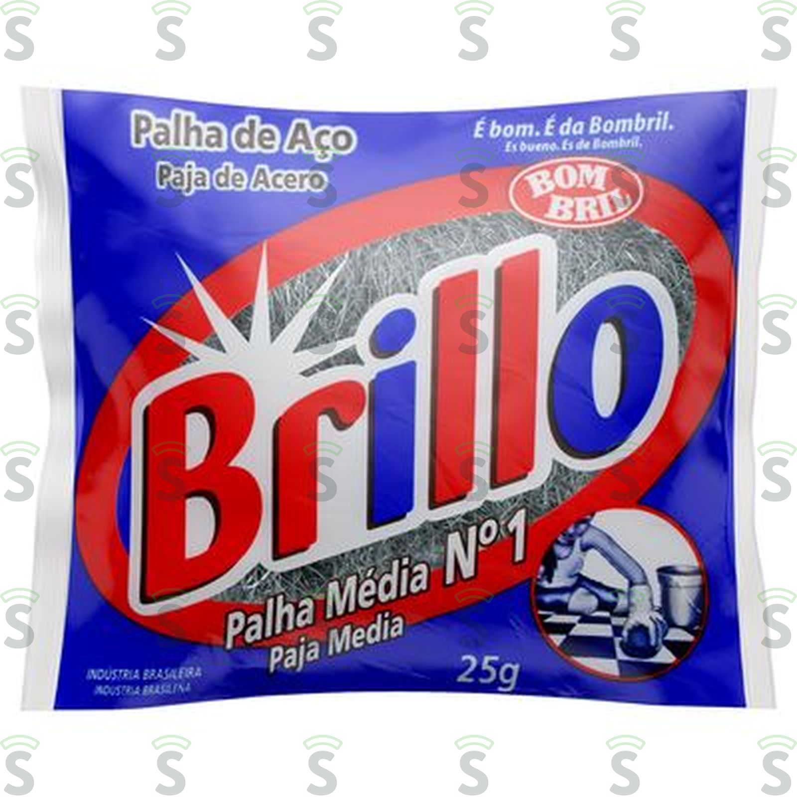 Bom bril-brillo 25g palha aco n.1