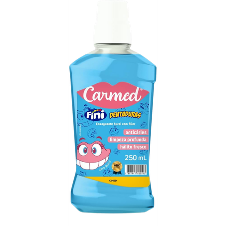 Enxaguante Bucal Carmed Fini Dentadura 250ml 
 
