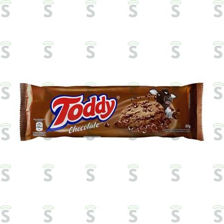  Biscoito Cookie Chocolate Com Gotas de Chocolate Toddy Pacote 57g