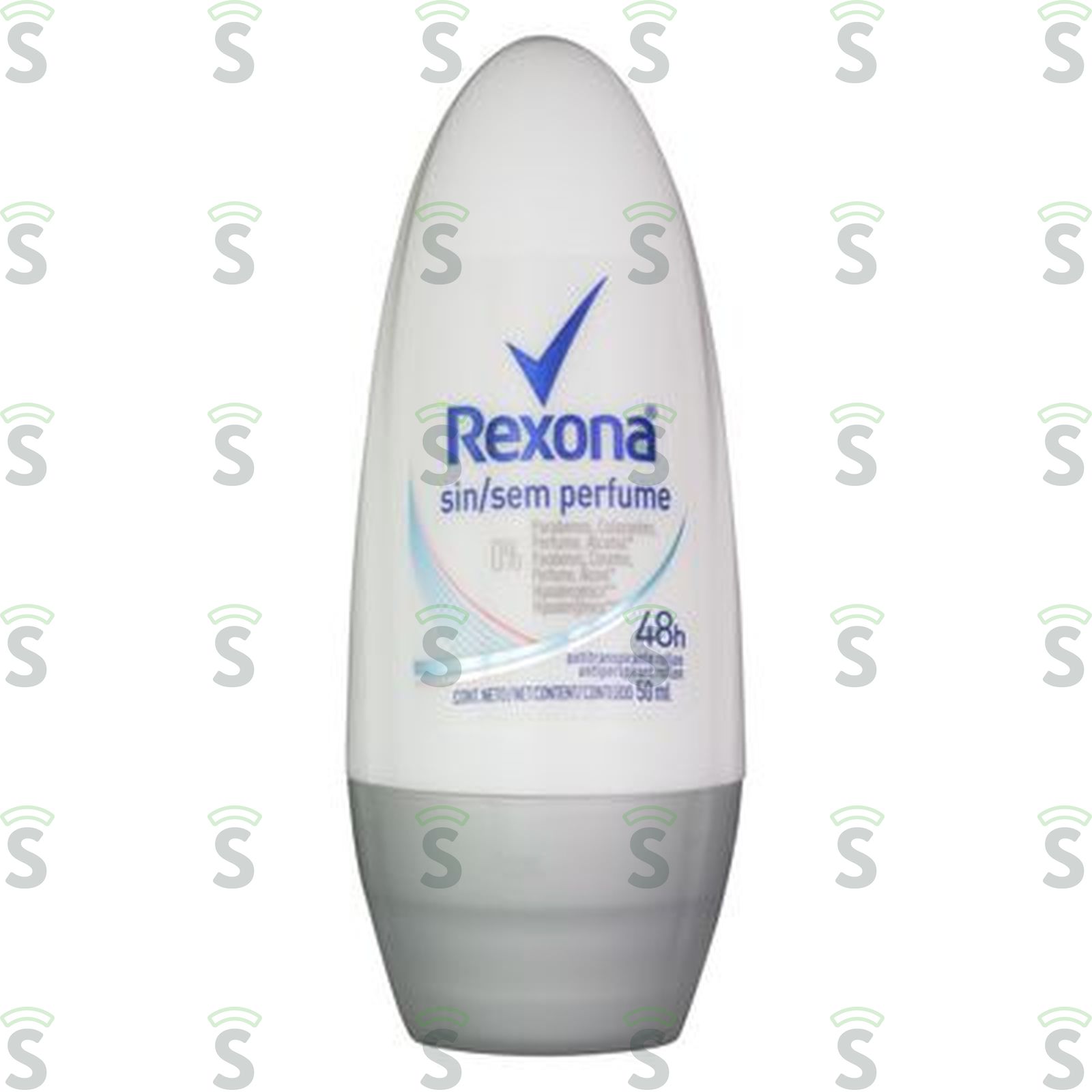 Antitranspirante Roll-On Rexona sem Perfume  Rolo 50ml