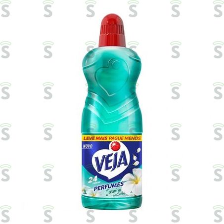  Limpador Perfumado Veja Perfumes Jasmim Do Caribe Frasco 1lt