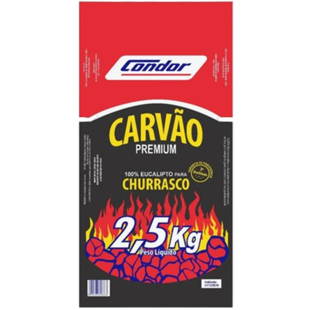 Carvão Vegetal Condor 3kg - Eucalipto