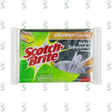  Esponja Scotch Brite Salva Unhas Embalagem 1un