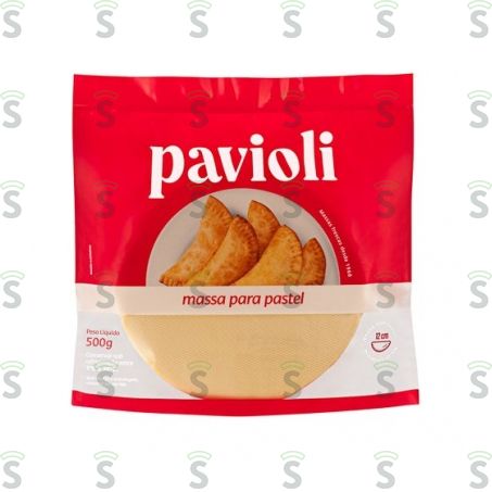  Massa Fresca Para Pastel Pavioli Grande Embalagem 500g