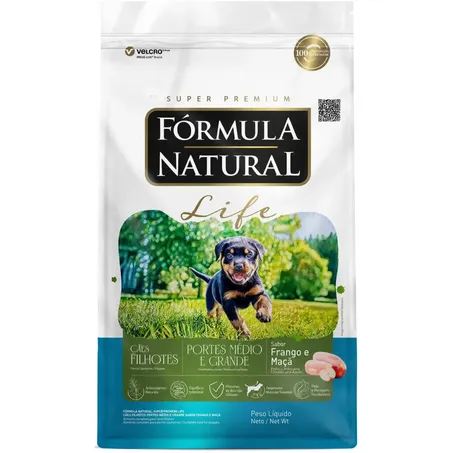 Ração Fórmula Natural Life Cães Filhotes Médio e Grande 15kg