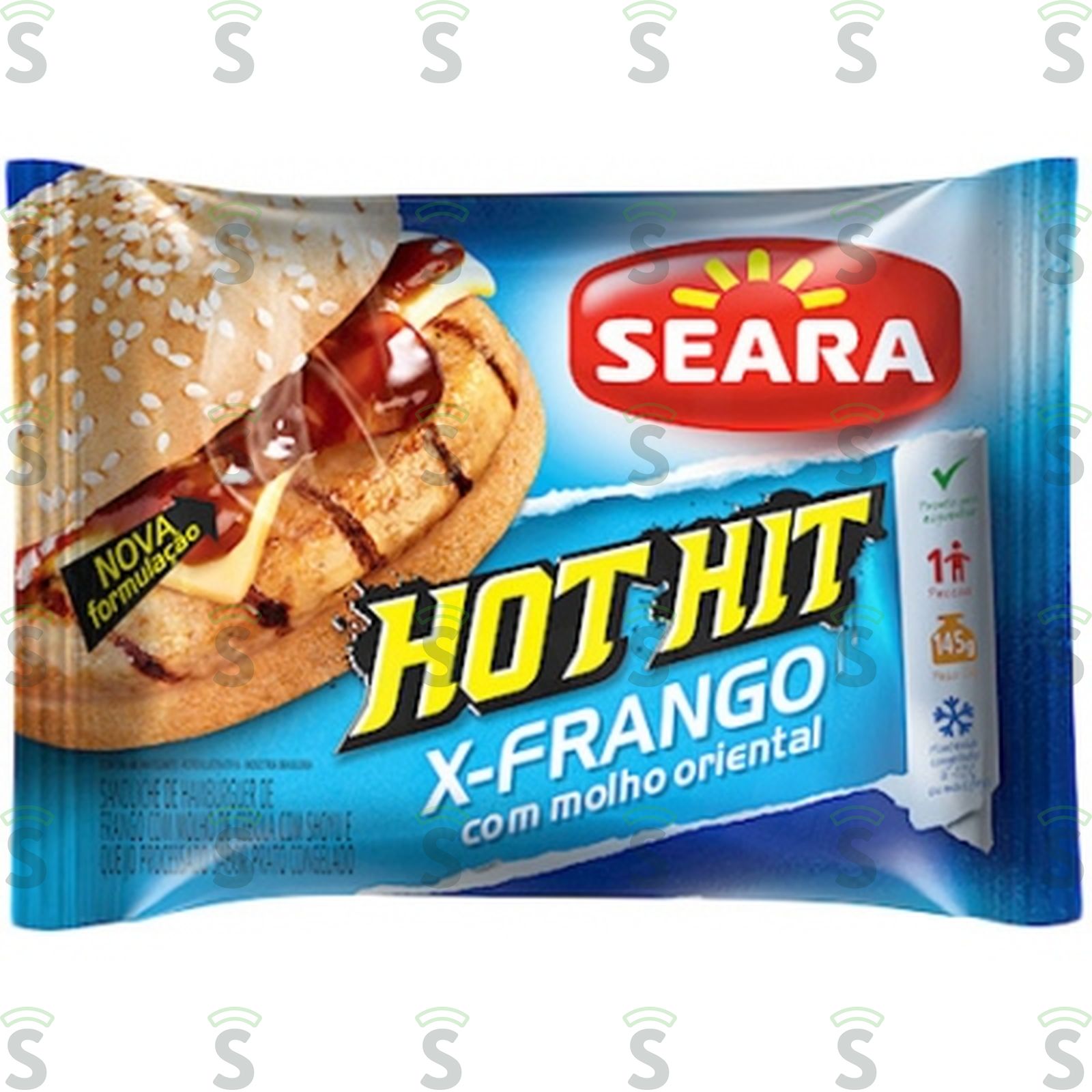Sanduíche Congelado Hot Hit Seara X-frango com Molho Oriental Unidade 145G