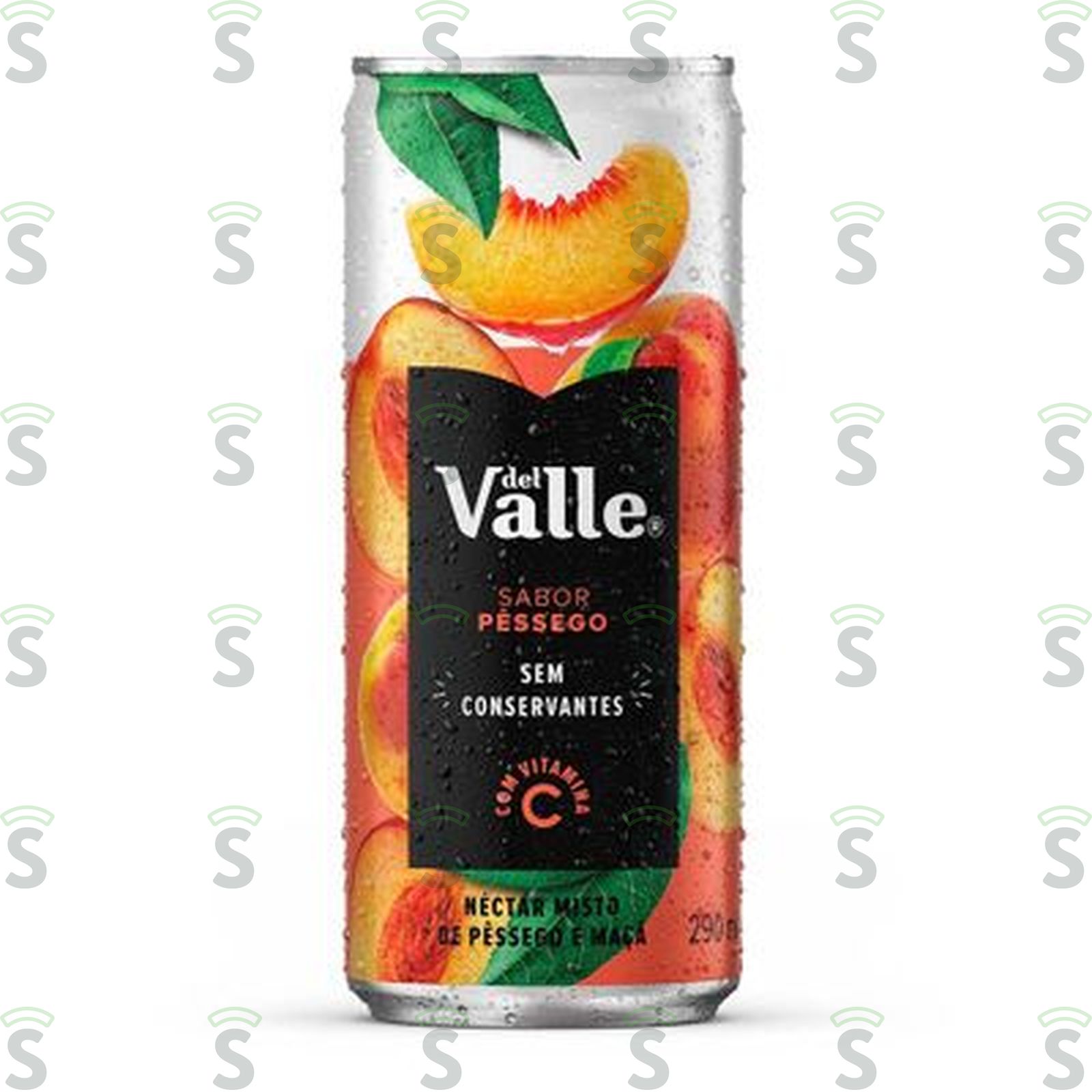 Del valle-nectar 290ml pessego lata