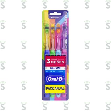  Escova Dental Oral-b Indicator Color Collection 4un