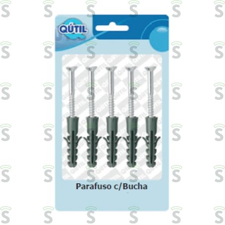  Parafuso Com Bucha Qútil 8mm 5un