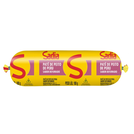 Patê Sadia 100g - Peito de Peru Defumado