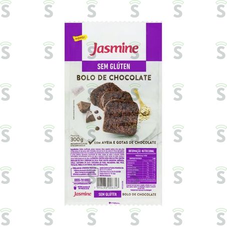  Bolo Jasmine Sem Glúten Chocolate Embalagem 300g