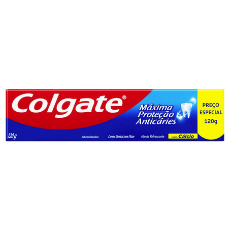 Creme Dental Colgate 120g - Máxima Proteção Anticáries - Preço Especial