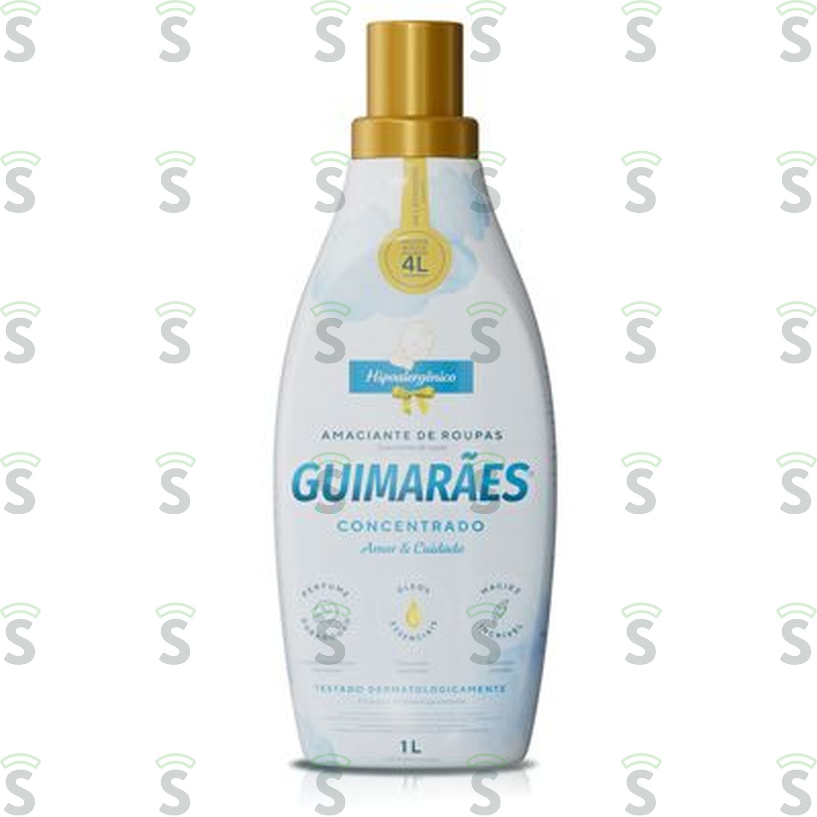 Amaciante de Roupas Guimarães Concentrado Coco e Amendoas Frasco 1lt