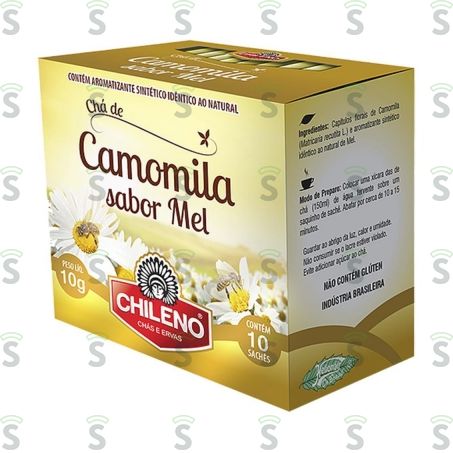  Chá Misto Chileno Camomila e Erva Mate Caixa Com 10un - 10gr