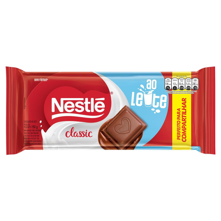 Chocolate Nestlé 150g - Classic - Ao Leite