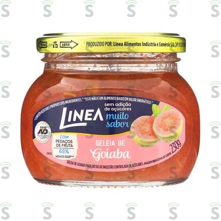  Geléia Linea Zero Açúcar Goiaba Vidro 230g