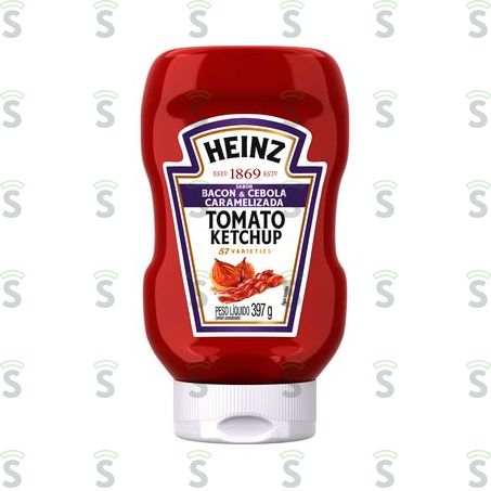  Ketchup Heinz Bacon & Cebola Caramelizada Squeeze 397gr