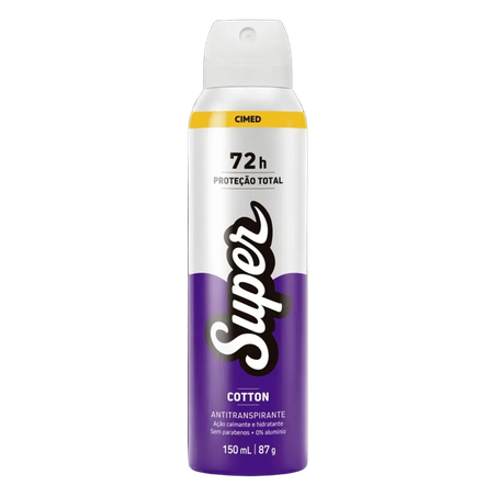 Desodorante Super Cotton Aerossol 150ml 
 