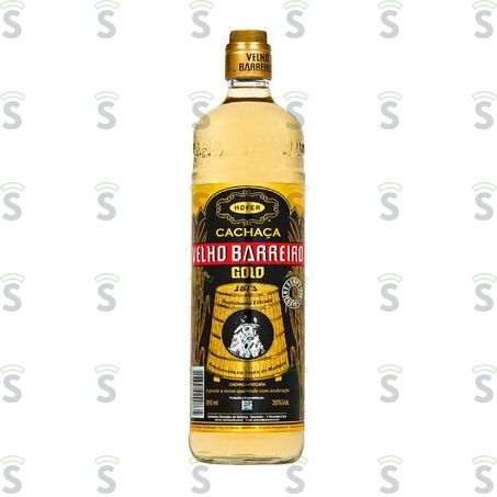  Aguardente Composta Adoçada Velho Barreiro Ouro Garrafa 910ml